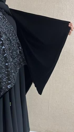وشاح مخمل بوجهين مخمل وجلد تايقر