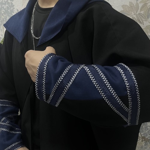 عبايه بكاب قماش كريب لمار
