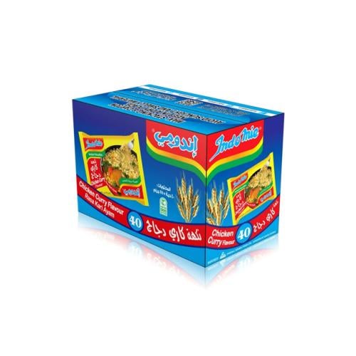 اندومي نودلز بنكهة كاري الدجاج كرتون 40 حبة 75 جم