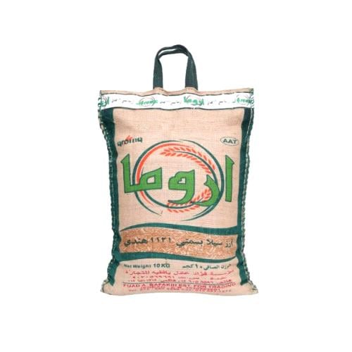 اروما اصفر أرز سيلا بسمتي 1121 هندي 10كيلو