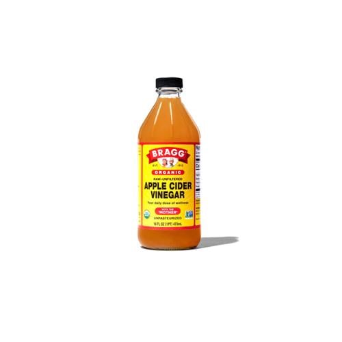 خل التفاح العضوي مع اللب من براغ 473 مل