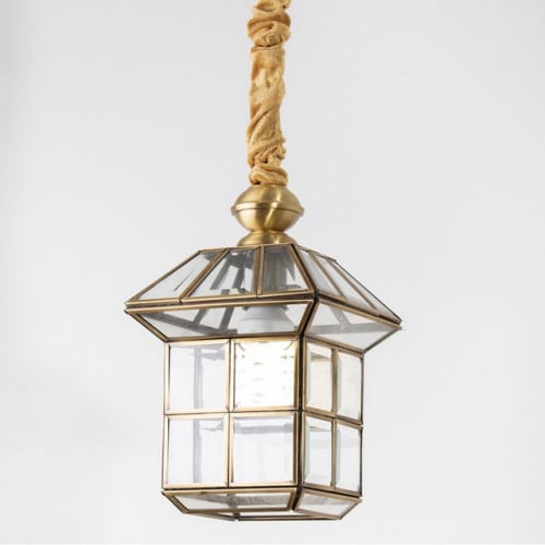 ثريا مداخل نحاسي حجم صغير