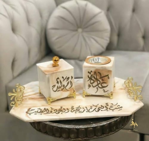 طقم مباخر رخام من ريف