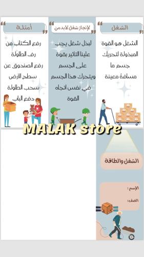 مطوية العلوم للصف الثالث الابتدائي ( الشغل والطاقة...