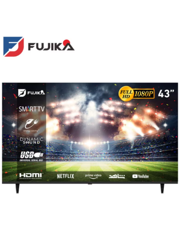 شاشة فوجيكا الذكي 43 بوصة بدون إطار - Full HD، دعم...