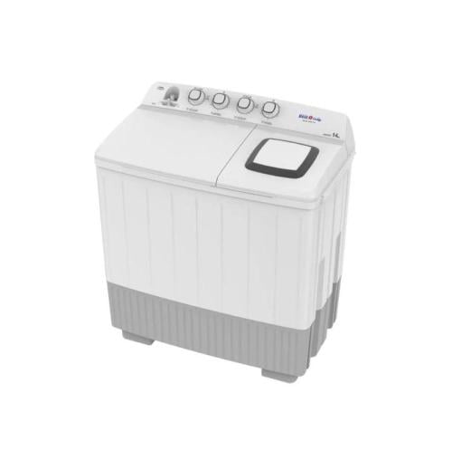 غسالة ملابس تكنو بيست حوضين سعة 14 كيلو - أبيض - B...