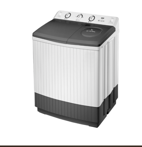 غسالة حوضين هاس 12 كيلو ابيض HTT1B12W