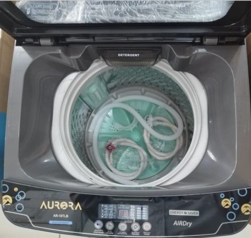 غسالة ارورا أوتوماتيك علوي 9 كيلو اسود AR-10TBL