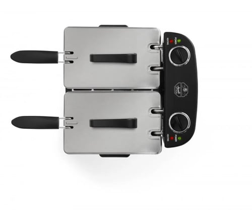 قلاية زيت زويا حوضين من السيف 2.5 لتر 2400 واط E04...