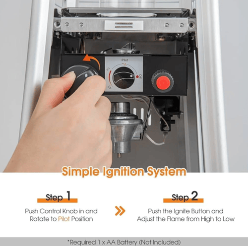 دفاية غاز الفيصلية بشكل هرمي للجلسات الخارجية والم...