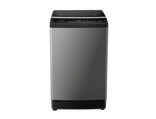 هايسينس غسالة فتحة علوية 9 كيلو رمادي متعددة البرا...
