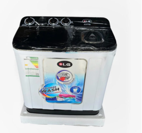 كي ال جي غسالة ملابس حوضين- 5 كيلو - أبيض - KLG-TT...