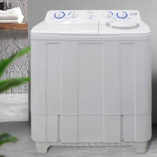 غسالة اروا حوضين 8 كيلو ارو أبيض RO-09KTM