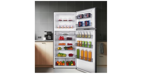 ثلاجة هام بابين استيل 22.4 قدم انفرتر HM780SRF-O23...