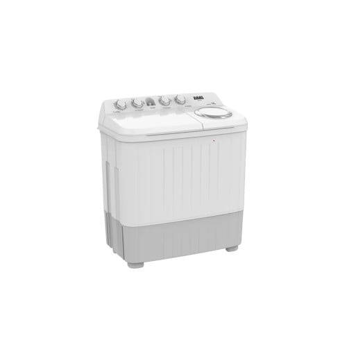 غسالة هاس حوضين, 10 كيلو, أبيضHWT210XL