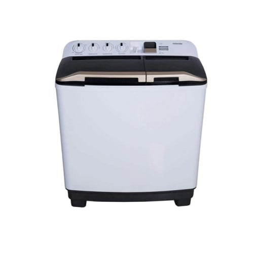 غسالة توشيبا حوضين 12 كيلو أبيض VH-K130WBB