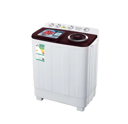 جنرال سوبريم غسالة حوضين ,8 كجم ,ابيض/أحمر GSTT80T...