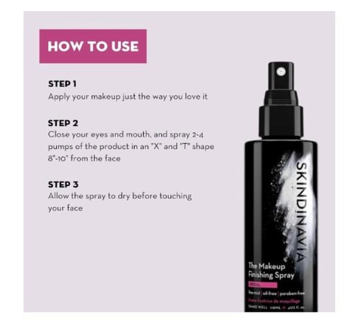 سكيندينافيا بخاخ اللمسة النهائية للمكياج خالي من ا...