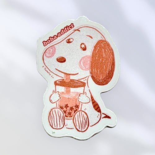 Snoopy - Boba Addict - WATERPROOF