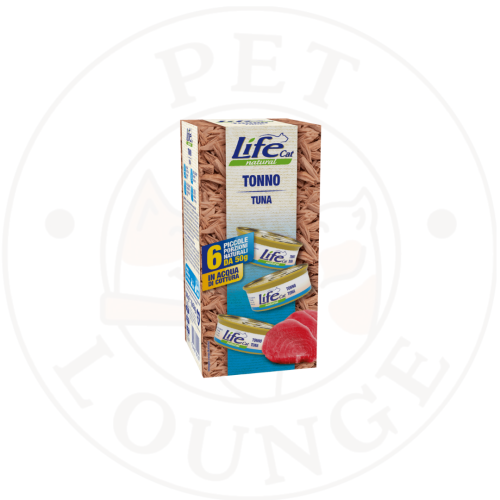 طعام رطب معلبات للقطط بالتونة - 6x50g LifeCat