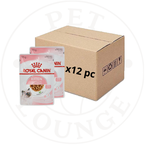 12-طعام رطب ظرف للقطط الصغيرة بالمرق - 85g Royal C...