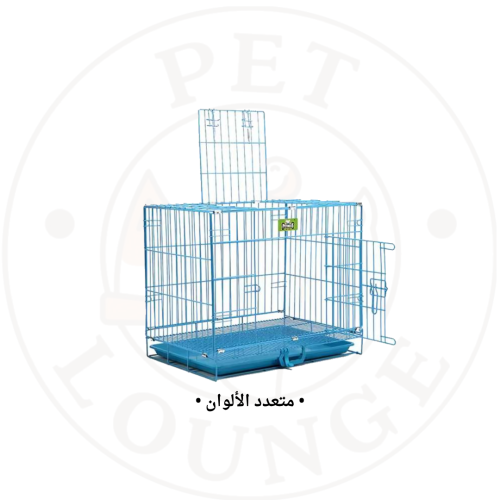 قفص حديد للحيوانات مدخل امامي وعلوي