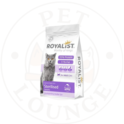 طعام جاف للقطط المعقمة بالسلمون -2kg Royalist
