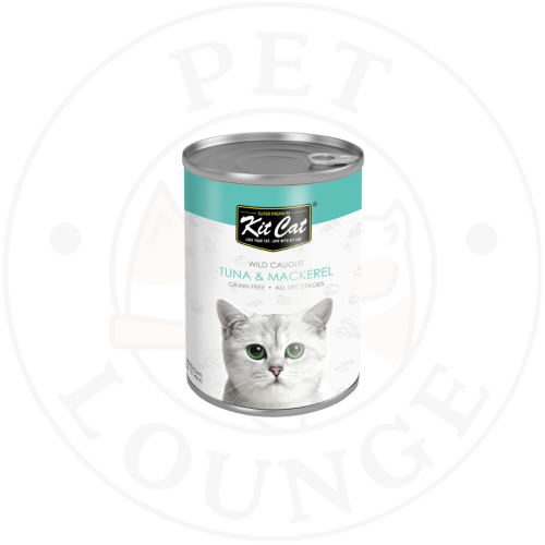 طعام رطب معلب للقطط بالتونة وسمك الأسقمري- Kit Cat...