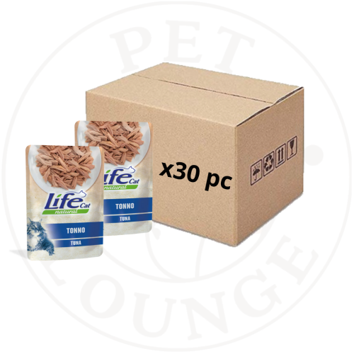 30-طعام رطب ظرف للقطط بالتونة - 70g Life Cat