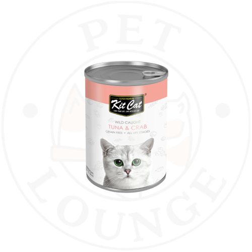 طعام رطب معلب للقطط بالتونة والسلطعون - Kit Cat 40...