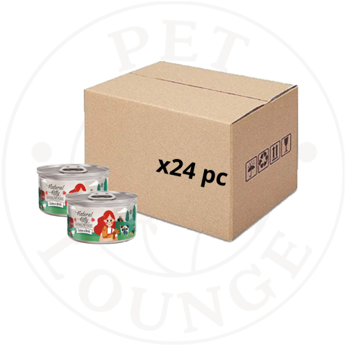 24-طعام رطب معلب للقطط دجاج بالمرق - 80g Natural K...