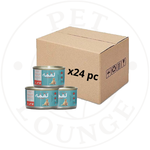 24-طعام رطب معلب للقطط دجاج وتونة بالمرق - 85g Loq...
