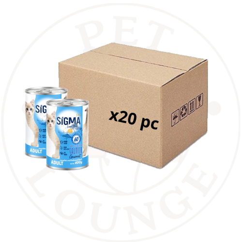 20-طعام رطب معلب للقطط سلمون مهروس - 400g Sigma