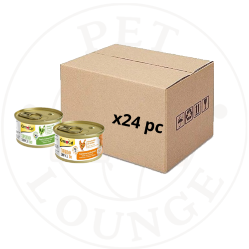 24-طعام رطب معلب للقطط سوبر فود بالمرق - 70g GimCa...