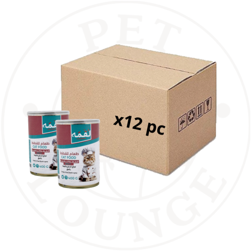 12-طعام رطب معلب للقطط دجاج وتونة بالمرق - 400g Lo...