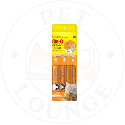 مكافات رطبه كريمي للقطط بالدجاج وقرع - 4x15g Me-O