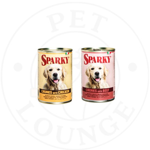 طعام رطب معلب للكلاب - 415g Sparky