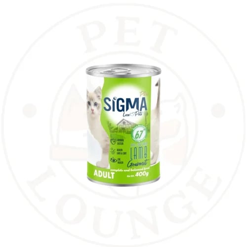 طعام رطب معلب للقطط لحم بقري مهروس - 400g Sigma