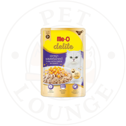 طعام رطب ظرف للقطط تونة مع جبن بالمرق - 70g Me-O