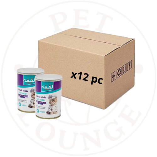 12-طعام رطب معلب للقطط دجاج بالمرق - 400g Loqma