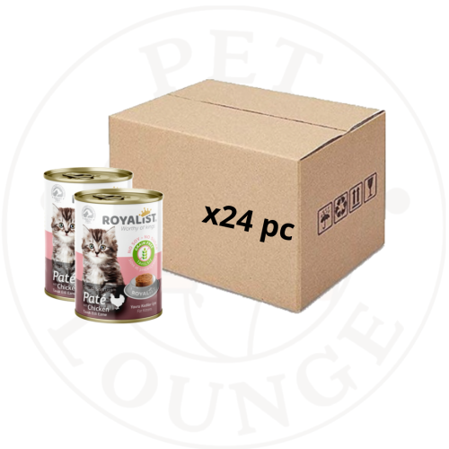 24-طعام رطب معلب للقطط الصغيرة دجاج مهروس - 400g R...
