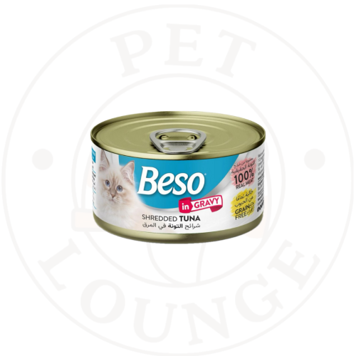 طعام رطب معلب للقطط تونة بالمرق - 85g Beso