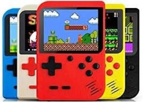 اتاري او وحدة تحكم العاب شاشة LCD ملونة 500 لعبة