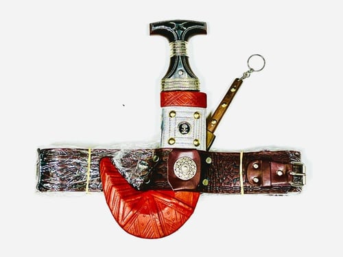 خنجر عماني شعار المملكة مع سكين خوجة - متجر المحتر...