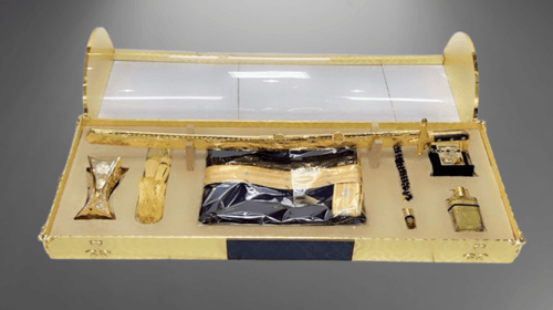 بوكس شفاف سيف وبشت ملكي - متجر المحترفون