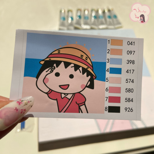 لوحة تلوين بالأرقام بتصميم ماروكو