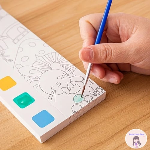 كتاب الألوان المائية ️