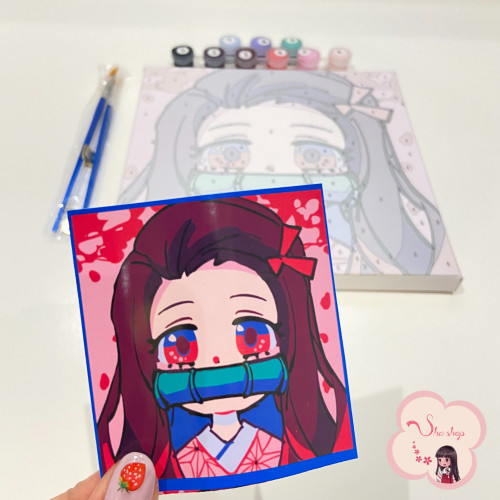 لوحة تلوين بالأرقام بتصميم نيزوكو