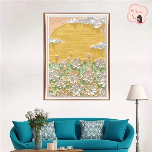 لوحة تلوين بالأرقام بتصميم إشراقة الربيع