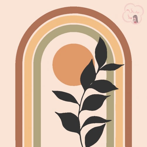 لوحة تلوين بالأرقام بتصميم بوابة بوهو